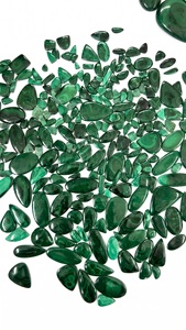 Cabochon en malachite, pierre précieuse, provenant d'usine de fabrication, vente en gros, lot en vrac, prix au kilogramme (kg) - Product Image 2