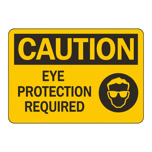Panneau de signalisation « Protection des yeux requise » - Matériau PC durable pour la sécurité sur le lieu de travail et en laboratoire - Product Image 2
