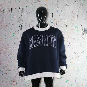 Casady Oversized Custom Embroidery Women Crewneck Sweatshirt Fleece Pullover Casual Streetwear Fashion Apparel Pullover Fleece - Product Image 5