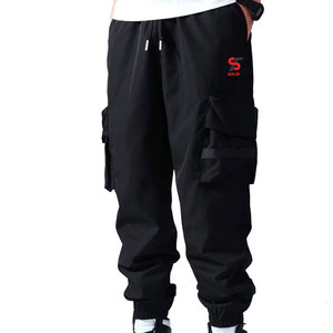 Pantalon cargo et pantalon classiques en coton respirant, confortables au quotidien, avec points de renforcement renforcés, style solide et résistant. - Product Image 3