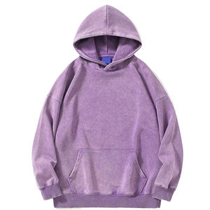 Sudadera con Capucha Extra Grande para Mujer, de Primera Calidad, Lavado Ácido, con Logotipo Personalizado, Color Sólido, para Venta en Línea - Product Image 6