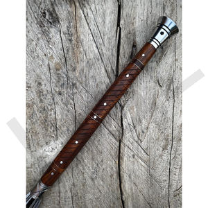 Lance viking forgée à la main, inspirée de l'histoire |   Lame en acier à haute teneur en carbone 5160 |   Manche en bois de rose - Product Image 3