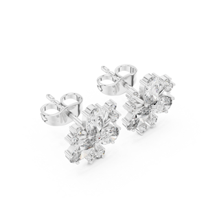 Boucle d'oreille Moissanite Femme Diamant Argent Sterling 925 Boucle d'oreille Halo pour Anniversaire - Product Image 4