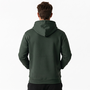 Sweat à capuche personnalisé pour homme en polyester imprimé, manches longues, style décontracté, avec poche avant, style streetwear - Product Image 2