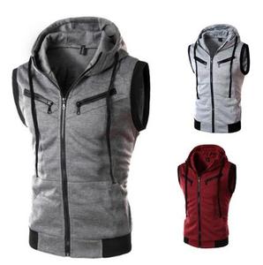 Sudadera con Capucha para Hombre, Gruesa, de Algodón y Forro Polar, para Gimnasio y Fitness, Cálida, Tallas Grandes, para Entrenamiento Deportivo, Lisa - Product Image 1