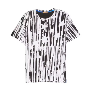 T-shirts professionnels personnalisés pour hommes en tissu éponge surdimensionné avec impression par sublimation, 100 % coton, col rond, manches courtes, respirants et écologiques - Product Image 1