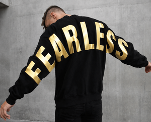 Sudadera con Capucha Negra para Hombre, Estampado de Letras en Dorado, Estilo Casual Urbano, Fabricante Personalizado, MOQ Bajo - Product Image 2