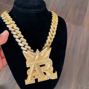 ZAWO HOUSE Colgante de Cruz Hip Hop con Diamantes de Moissanita Iced Out, Brillo Brillante, Plata 925 para Hombres y Mujeres, Joyería Streetwear - Product Image 1