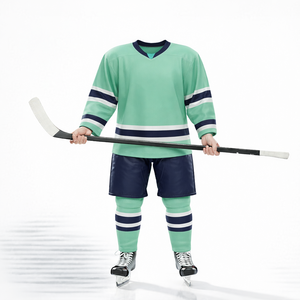 Tenue de match de hockey sur glace personnalisée, maillot d'équipe de hockey professionnel, vêtements d'entraînement, vêtements de sport respirants et performants - Product Image 1