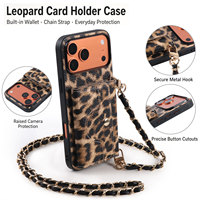 Étui portefeuille en cuir pour téléphone avec porte-cartes, personnalisable pour iPhone 18 17 16 15 14 Pro Max Duo