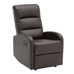 เก้าอี้ปรับเอนหนังเทียมสีน้ำตาลรุ่นดอร์มี คอนเทมโพรารี - Product Image 1