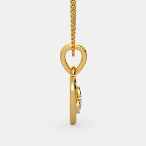 จี้เพชรรูปหัวใจคู่ทองคำขาว 14K พร้อมสร้อยคอ - Product Image 4