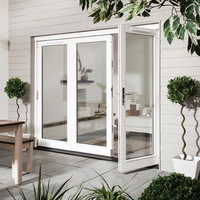 Portes et fenêtres à battants en aluminium à triple couche et double vitrage, à rupture de pont thermique, écoénergétiques, pour appartement et chambre à coucher