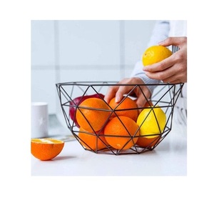 Premium Iron <b>Wire</b> Metal Fruit <b>Basket</b> With Strong Construction For Modern Kitchen <b>Storage</b> And Decorative Display - Product Image 3