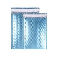 Enveloppes à bulles auto-adhésives en gros pour usine, taille personnalisée, sacs à bulles bleus pour l'emballage de petits vêtements et accessoires capillaires