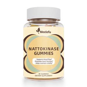 Meelefu Extrait de natto naturel personnalisé <span class=keywords><strong>Nattokinase</strong></span> Gummies Suppléments 40000 Fu <span class=keywords><strong>Pure</strong></span> <span class=keywords><strong>Nattokinase</strong></span> Gummy pour adultes - Product Image 1