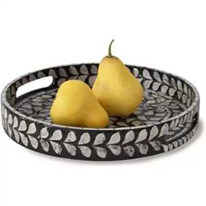 High Quality Modern Design Mother of Pearl Serving <b>Tray</b> High Quality Eco-Friendly Dishwasher Safe Wedding Use In Low Price - Product Image 5
