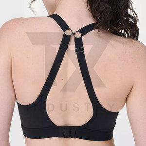 Soutien-gorge de sport grande taille pour filles, vente en gros, conception personnalisée, logo frontal, maintien élevé, yoga, service OEM, sur mesure - Product Image 5