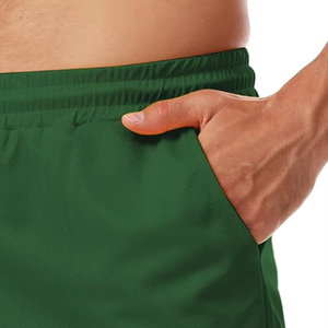 Shorts de basketball en mesh respirant, anti-bactérien, anti-UV, grande taille, pour hommes, avec poches zippées, vêtements de sport, vente en gros - Product Image 6