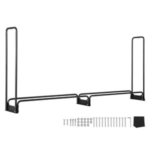 Set Porta Legna Impermeabile 101 X 14 X 46 cm, Capacità 660 libbre, per Mezzo Cordone di Legna, in Ferro - Product Image 1