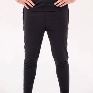 Men's Black Quick Dry Sporty Tracksuit Short Sleeve <b>T</b>-<b>Shirt</b> Crew Neck Full Length Pants Lightweight Summer Solid Design - Product Image 3