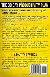 30 days productivity plans By Damon Zahariades English Peperback Personal Growth & Habit Building <b>book</b> - Product Image 2