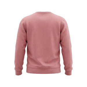 Sweat-shirt à col rond personnalisé à double rayures pour homme - Coupe ample en tissu French Terry lavé - Product Image 2