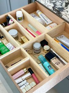 Factory Direct Wooden Drawer Box Insert Divider Organizer for Home Kitchen Cabinet Storage System - Product Image 4