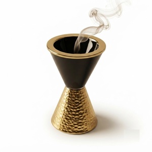 Hammered Metal Incense Burner Silver Stainless Steel <b>Bakhoor</b> Burner Arabic Mubkhar <b>Oud</b> Censer For Home Fragrance Wedding Decor - Product Image 2