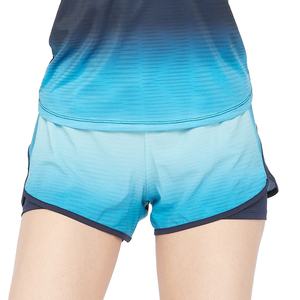 Shorts de sport respirants personnalisés de haute qualité pour femmes, avec poches, en Spandex/Polyester, taille élastique, pour la course, la gym et les activités sportives - Product Image 1