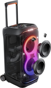 Portable Party Speaker with Telescopic Handle & Wide, Sturdy Wheels, <b>Powerful</b> Pro Sound, Futuristic lightshow, Up to 18 Hours - Product Image 3