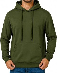 Sudadera con Capucha Personalizada para Hombre, 100% Algodón, 300gsm, Corte Regular, Impermeable, Resistente al Viento, Ecológica, Informal, para Gimnasio y Entrenamiento - Product Image 1