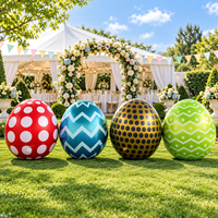 Œufs de Pâques gonflables géants personnalisés pour la décoration extérieure d'événements, de fêtes, de festivals, de centres commerciaux et de vacances, en vente