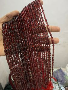 AAA Quality Premium Natural Red Garnet Smooth Oval <b>Beads</b> 6*8mm 16 inches Strands Natural Gemstone For Jewelry Making - Product Image 3