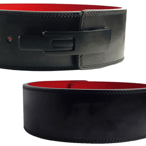 Ceinture de musculation à levier en cuir premium, construction robuste, boucle à levier en acier réglable - Product Image 5