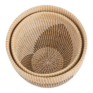 Cestas de almacenamiento de ratán Premium de Vietnam: cestas de algas marinas artesanales para plantas y flores - Product Image 4