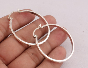 925 Sterling <b>Silver</b> Earrings Wholesale Handmade Vintage Style <b>Solid</b> <b>Silver</b> Dangle Earrings Jewelry Manufacturer Jaipur - Product Image 4
