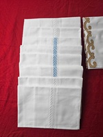 Taies d'oreiller et housses de coussin brodées Premium Hotel Collection Design d'intérieur de luxe Intérieurs pour chambres et espaces de vie
