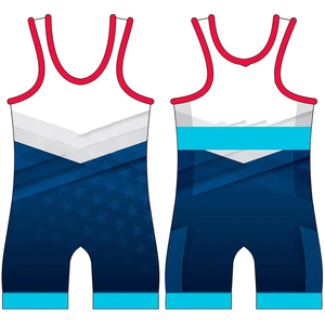 New Arrival Men's <b>Wrestling</b> <b>Singlet</b> Custom Design Spandex <b>Wrestling</b> Wear Badge Decoration Wholesale <b>Singlet</b> for Mens <b>Wrestling</b> - Product Image 5