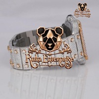 Jam Tangan Berlian Moissanite Mewah Terlaris untuk Pria, Jam Tangan Fashion Premium dari Baja Tahan Karat dengan Perhiasan Berkualitas Tinggi.