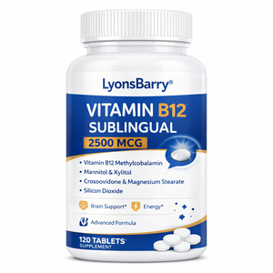 Vitamina B12 Sublingual, Suplemento en Tabletas de 2500 Mcg - Product Image 2