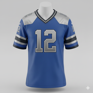 Maillot de football américain authentique, logo personnalisé, maille durable, coupe confortable, tenue d'équipe élégante, entraînement léger - Product Image 2