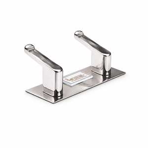 Gancho de Pared de Acero Inoxidable de 2 Puntas, Gancho para Ropa de Acero Inoxidable SS202 de Alta Resistencia, Antioxidante, Proveedor Mayorista - Product Image 1