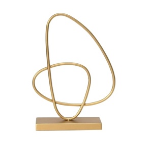 Sculpture de table abstraite en or multifonctionnelle Sculpture abstraite Décoration Statue en or Art Home Modern Metal - Product Image 1