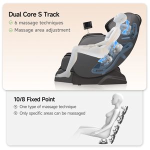 Fauteuil de massage électrique intelligent de luxe pour le corps entier avec chauffage Shiatsu - Fauteuil inclinable moderne en cuir 4D à gravité zéro avec massage des pieds - Product Image 3