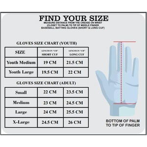 ถุงมือตีเบสบอลหนังแท้คุณภาพดีที่สุด ผลิตตามสั่ง OEM เสริมความแข็งแรงบริเวณฝ่ามือ ทำจากหนังแพะ  มีจำหน่าย - Product Image 6