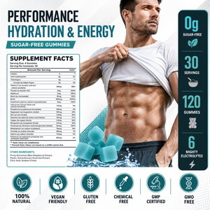 Electrolyte Multivitamin Herbal Health Natural Energy-Providing <b>Gummy</b> <b>Candy</b> 60 Count Adult Supplement Certified Custom Brand OEM - Product Image 5