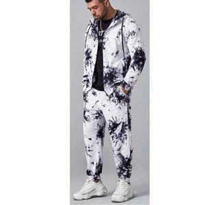 Chándal con logotipo personalizado para hombre, chándal de buena calidad con tinte de corbata para hombre, chándal con cremallera por sublimación para hombre y mujer - Product Image 2