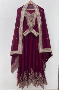Karma Fashion - Lehenga Choli Dupatta Rosa Bordado, Hermoso y de Secado Rápido, Corte Regular, para Fiestas de Invierno/Verano, India - Product Image 6