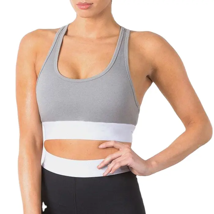 2024 ultima moda donna 100% cotone crop top da donna nuovi top Dry & Fit reggiseno Skinny da donna Yoga Gym Running abbigliamento sportivo per il Fitness